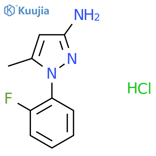 1-(2-fluorophenyl)-5-methyl-1H-pyrazol-3-amine hydrochloride structure