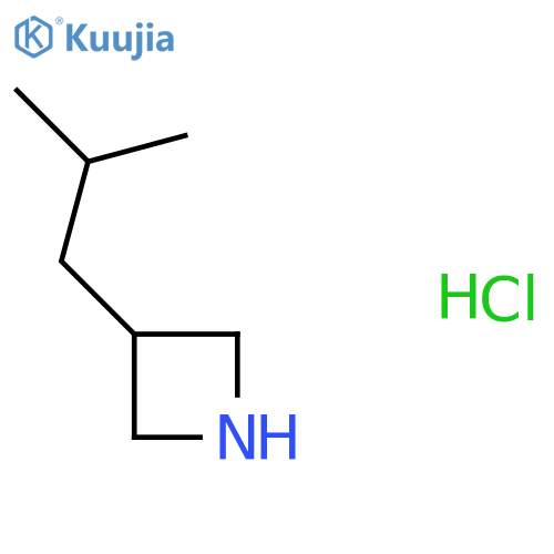3-(2-methylpropyl)azetidine hydrochloride structure