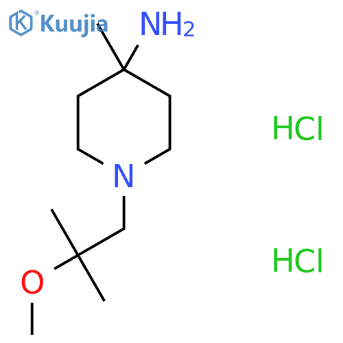 1-(2-methoxy-2-methylpropyl)-4-methylpiperidin-4-amine dihydrochloride structure