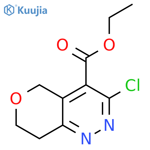 ethyl 3-chloro-5H,7H,8H-pyrano4,3-cpyridazine-4-carboxylate structure