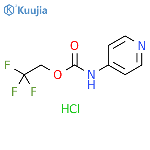 2,2,2-trifluoroethyl N-(pyridin-4-yl)carbamate hydrochloride structure