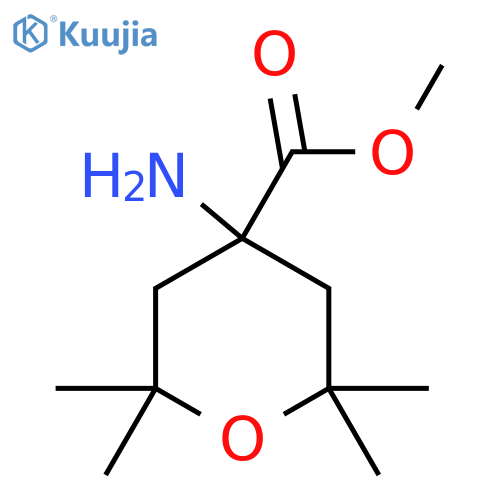 methyl 4-amino-2,2,6,6-tetramethyloxane-4-carboxylate structure