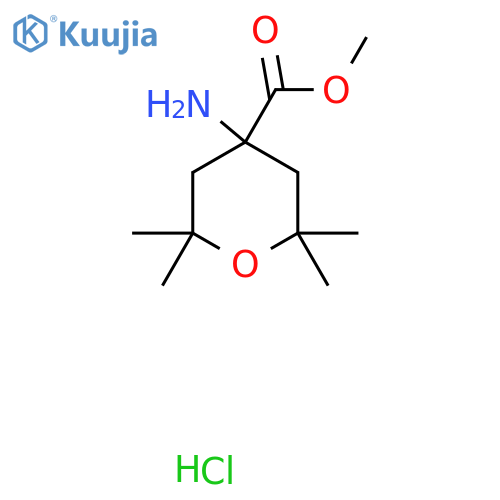 methyl 4-amino-2,2,6,6-tetramethyloxane-4-carboxylate hydrochloride structure