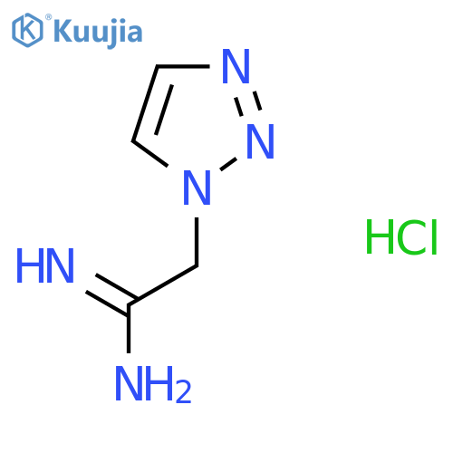 2-(1H-1,2,3-triazol-1-yl)ethanimidamide hydrochloride structure