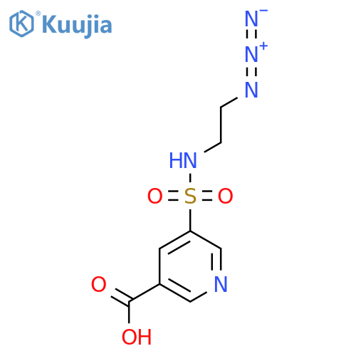 5-(2-azidoethyl)sulfamoylpyridine-3-carboxylic acid structure