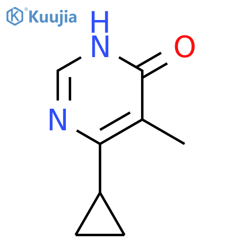 4(3H)-Pyrimidinone,6-cyclopropyl-5-methyl- structure