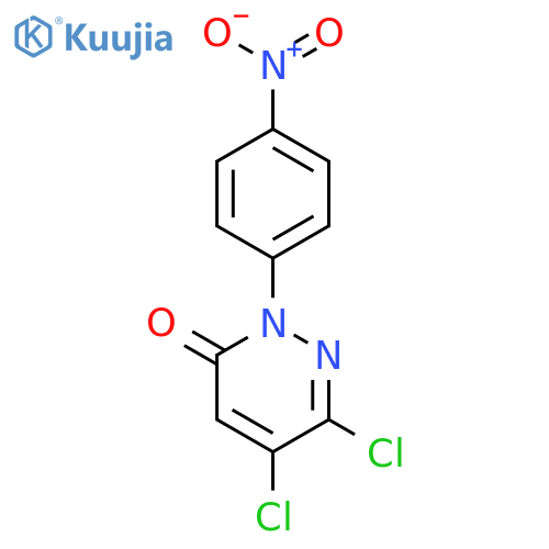 3(2H)-Pyridazinone, 5,6-dichloro-2-(4-nitrophenyl)- structure
