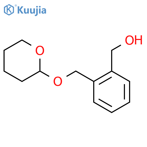 {2-[(oxan-2-yloxy)methyl]phenyl}methanol structure
