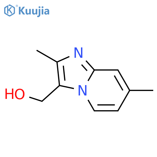 (2,7-dimethylH-imidazo[1,2-a]pyridin-3-yl)methanol structure