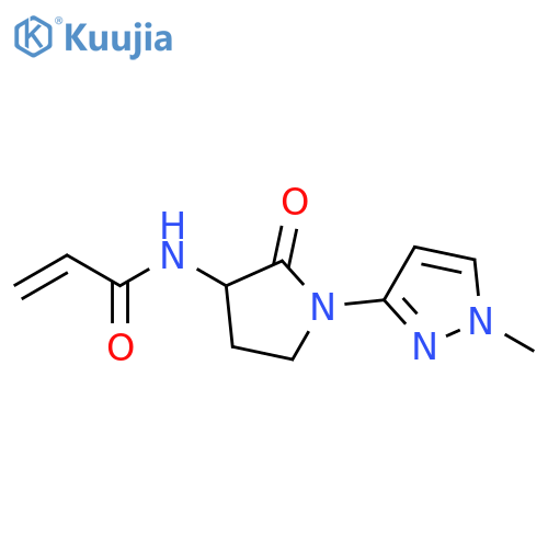 N-[1-(1-Methyl-1H-pyrazol-3-yl)-2-oxo-3-pyrrolidinyl]-2-propenamide structure