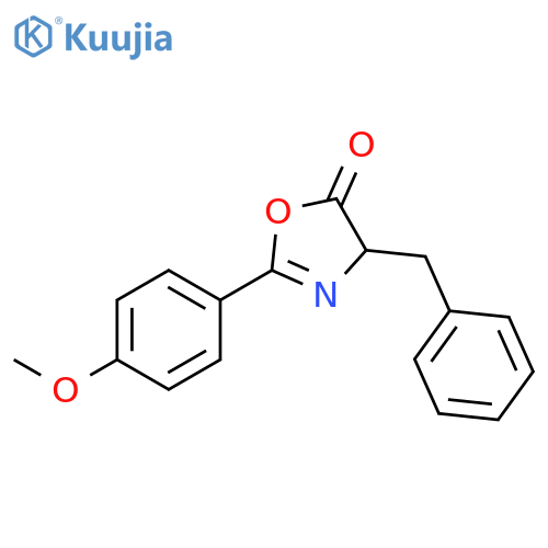 5(4H)-Oxazolone, 2-(4-methoxyphenyl)-4-(phenylmethyl)- structure