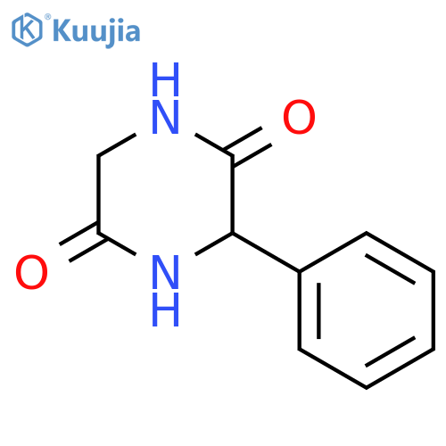 2,5-Piperazinedione, 3-phenyl- structure