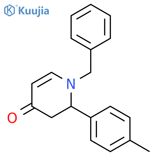 4(1H)-Pyridinone, 2,3-dihydro-2-(4-methylphenyl)-1-(phenylmethyl)- structure
