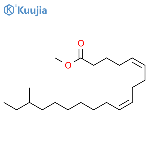 5,9-Nonadecadienoic acid, 17-methyl-, methyl ester, (5Z,9Z)-(-)- structure