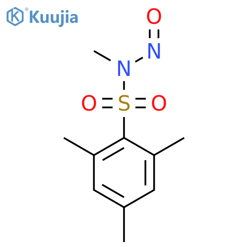 2,4,6-trimethyl-benzenesulfonic acid-(methyl-nitroso-amide) structure