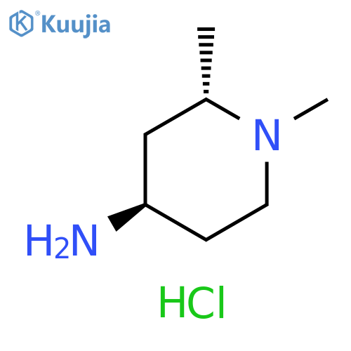 trans-1,2-dimethylpiperidin-4-amine;dihydrochloride structure