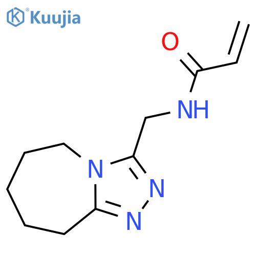 N-(6,7,8,9-Tetrahydro-5H-[1,2,4]triazolo[4,3-a]azepin-3-ylmethyl)prop-2-enamide structure