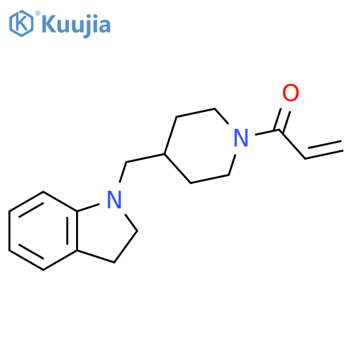 1-[4-[(2,3-Dihydro-1H-indol-1-yl)methyl]-1-piperidinyl]-2-propen-1-one structure