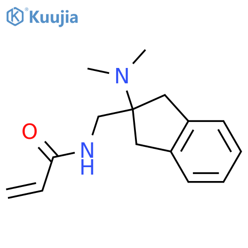 N-[[2-(Dimethylamino)-1,3-dihydroinden-2-yl]methyl]prop-2-enamide structure