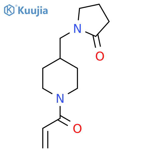 1-[(1-Prop-2-enoylpiperidin-4-yl)methyl]pyrrolidin-2-one structure