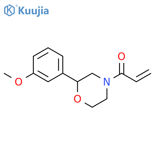 1-[2-(3-Methoxyphenyl)-4-morpholinyl]-2-propen-1-one structure