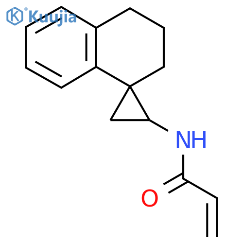 N-{3',4'-dihydro-2'H-spiro[cyclopropane-1,1'-naphthalene]-3-yl}prop-2-enamide structure