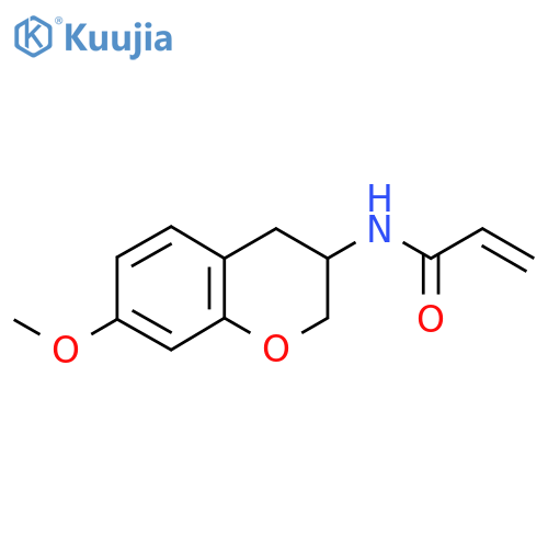 N-(7-Methoxy-3,4-dihydro-2H-chromen-3-yl)prop-2-enamide structure
