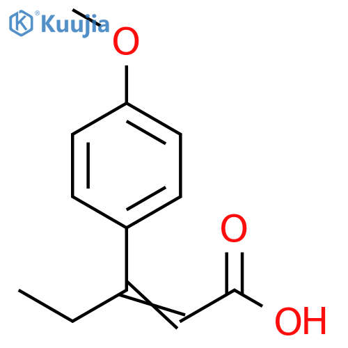 3-(4-methoxyphenyl)pent-2-enoic Acid structure