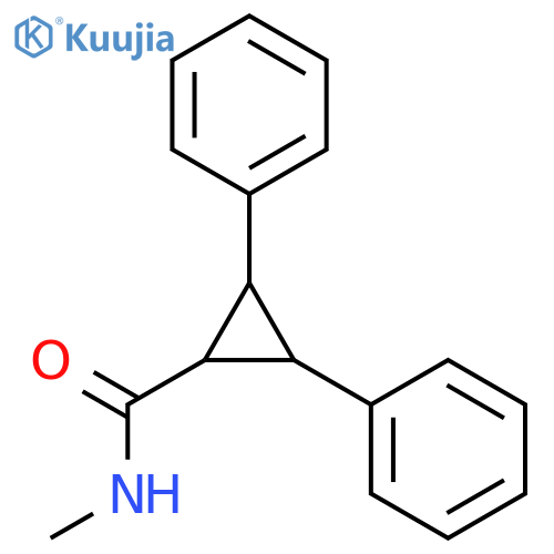 N-methyl-2,3-diphenylcyclopropane-1-carboxamide structure