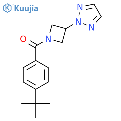 2-[1-(4-tert-butylbenzoyl)azetidin-3-yl]-2H-1,2,3-triazole structure
