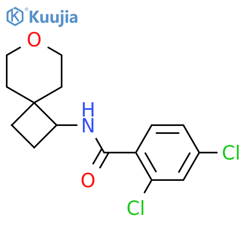2,4-dichloro-N-{7-oxaspiro[3.5]nonan-1-yl}benzamide structure