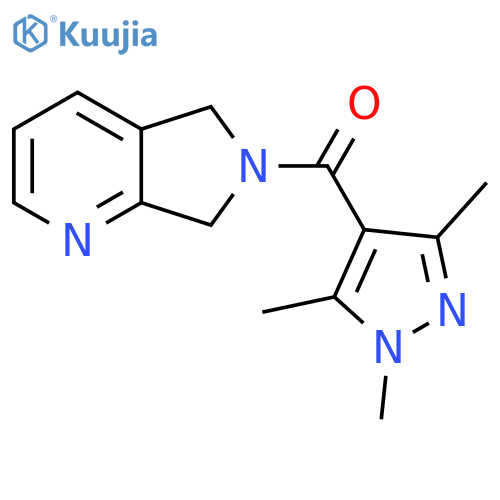 1,3,5-trimethyl-4-{5H,6H,7H-pyrrolo3,4-bpyridine-6-carbonyl}-1H-pyrazole structure