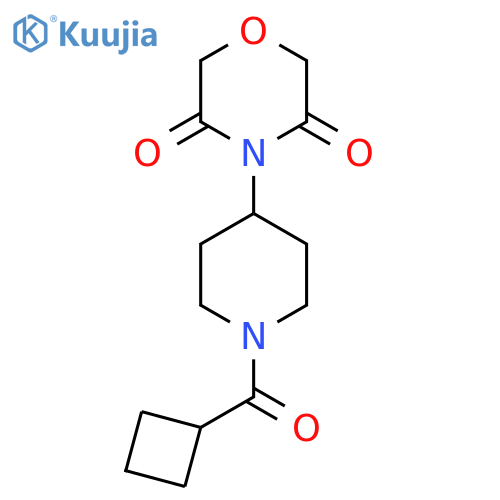 4-(1-cyclobutanecarbonylpiperidin-4-yl)morpholine-3,5-dione structure