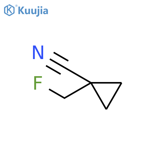 Cyclopropanecarbonitrile, 1-(fluoromethyl)- structure
