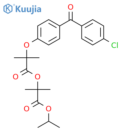 Fenofibric Acid 1,1-Dimethyl-2-(1-methylethoxy)-2-oxoethyl Ester structure