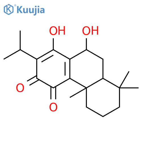 1,4-Phenanthrenedione,4b,5,6,7,8,8a,9,10-octahydro-3,10-dihydroxy-4b,8,8-trimethyl-2-(1-methylethyl)-,(4bS,8aS,10S)- structure