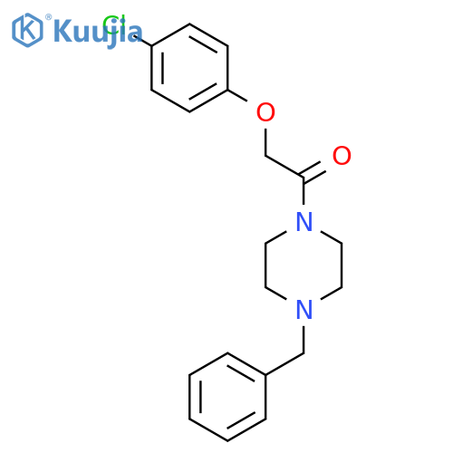Piperazine, 1-[(4-chlorophenoxy)acetyl]-4-(phenylmethyl)- structure