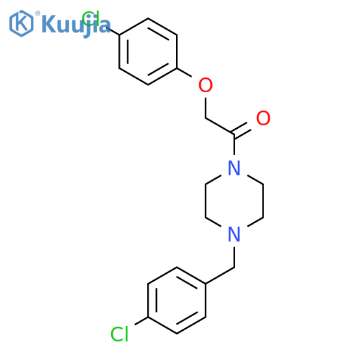PIPERAZINE, 1-[(4-CHLOROPHENOXY)ACETYL]-4-[(4-CHLOROPHENYL)METHYL]- structure