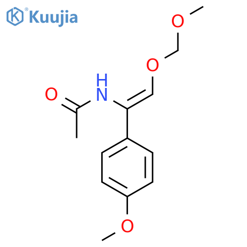 Acetamide, N-[2-(methoxymethoxy)-1-(4-methoxyphenyl)ethenyl]- structure