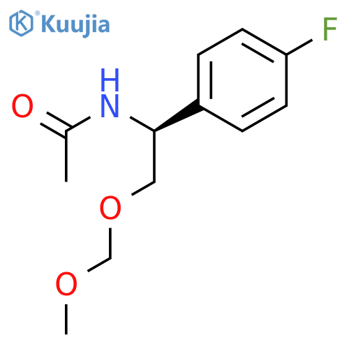 ACETAMIDE, N-[(1S)-1-(4-FLUOROPHENYL)-2-(METHOXYMETHOXY)ETHYL]- structure