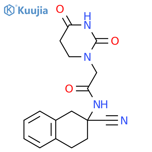 N-(2-Cyano-1,2,3,4-tetrahydro-2-naphthalenyl)tetrahydro-2,4-dioxo-1(2H)-pyrimidineacetamide structure