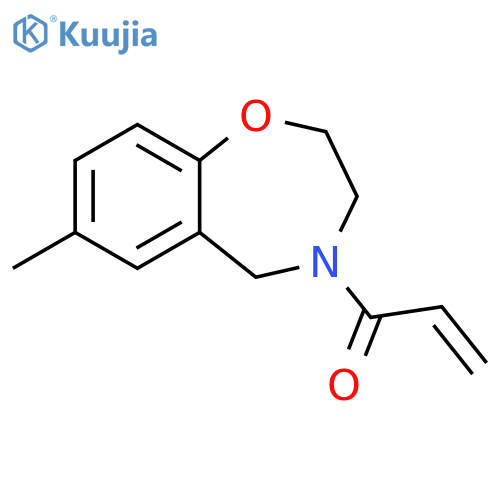 1-(2,3-Dihydro-7-methyl-1,4-benzoxazepin-4(5H)-yl)-2-propen-1-one structure