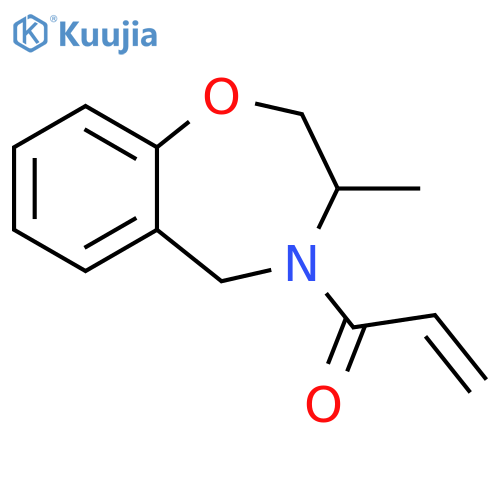 1-(3-methyl-2,3,4,5-tetrahydro-1,4-benzoxazepin-4-yl)prop-2-en-1-one structure