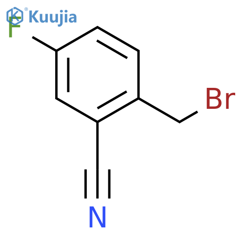 2-(Bromomethyl)-5-fluorobenzonitrile structure
