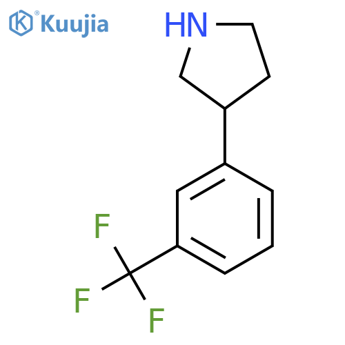 3-[3-(Trifluoromethyl)phenyl]pyrrolidine structure