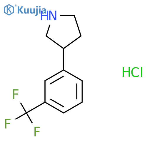 3-3-(trifluoromethyl)phenylpyrrolidine hydrochloride structure