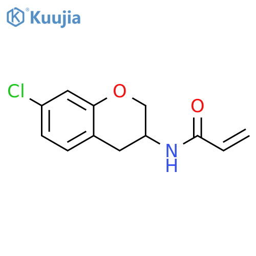 N-(7-Chloro-3,4-dihydro-2H-1-benzopyran-3-yl)-2-propenamide structure