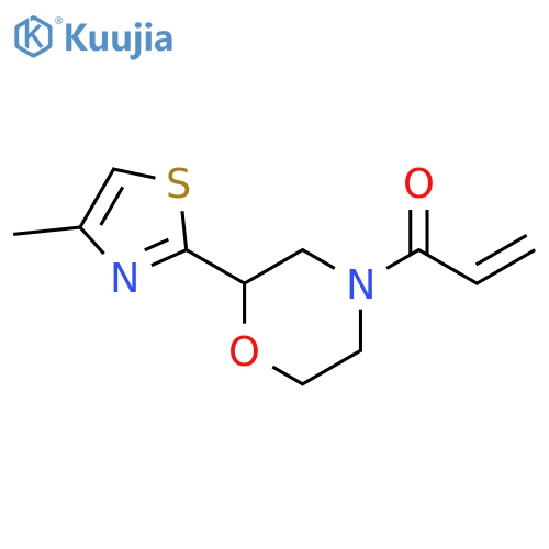1-[2-(4-Methyl-2-thiazolyl)-4-morpholinyl]-2-propen-1-one structure