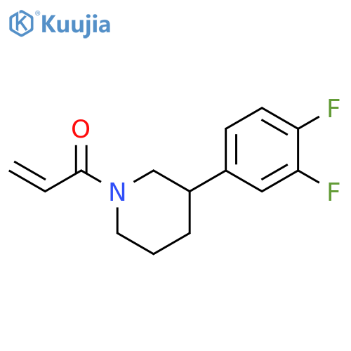 1-[3-(3,4-Difluorophenyl)-1-piperidinyl]-2-propen-1-one structure