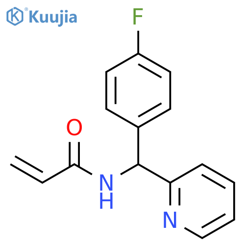 N-[(4-Fluorophenyl)-2-pyridinylmethyl]-2-propenamide structure
